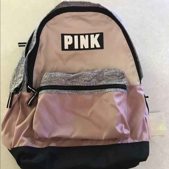 Victoria's Secret PINK Campus Backpack Marled Gray - Picture 4 of 5